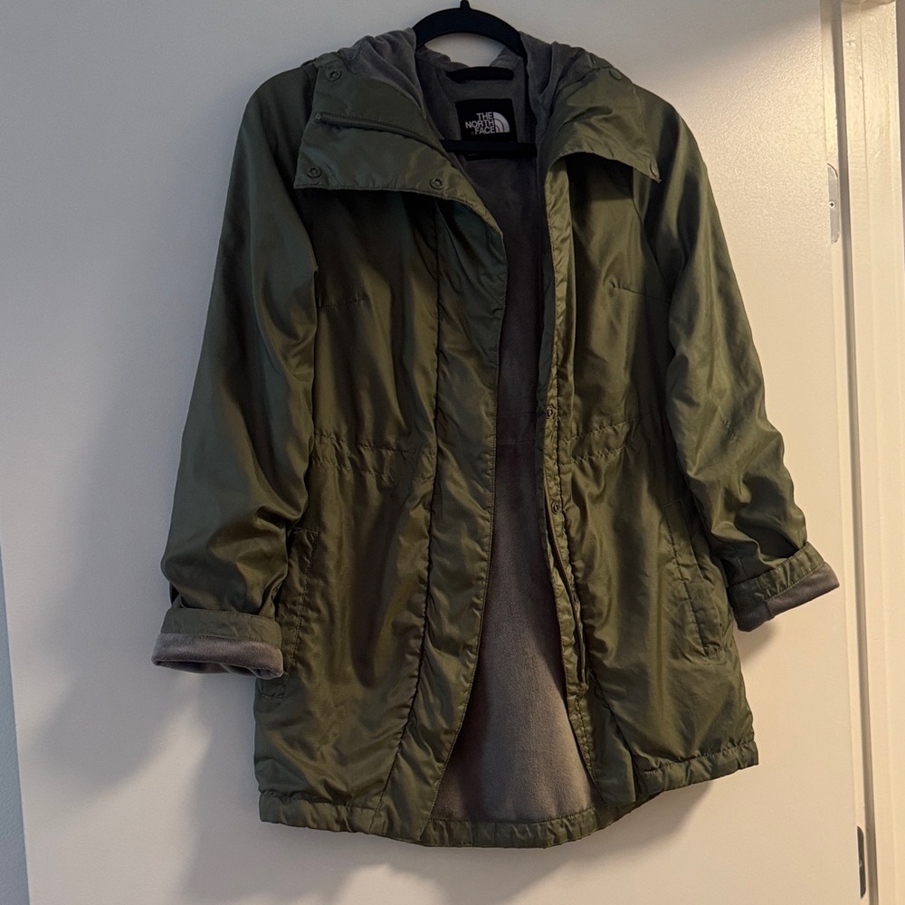 The North Face Women's Olive Hooded Trench Coat